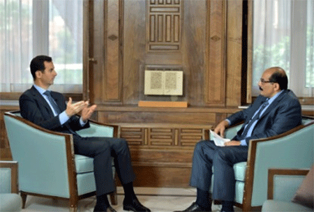 El presidente sirio asegura que los grupos terroristas son herramientas de “Israel”